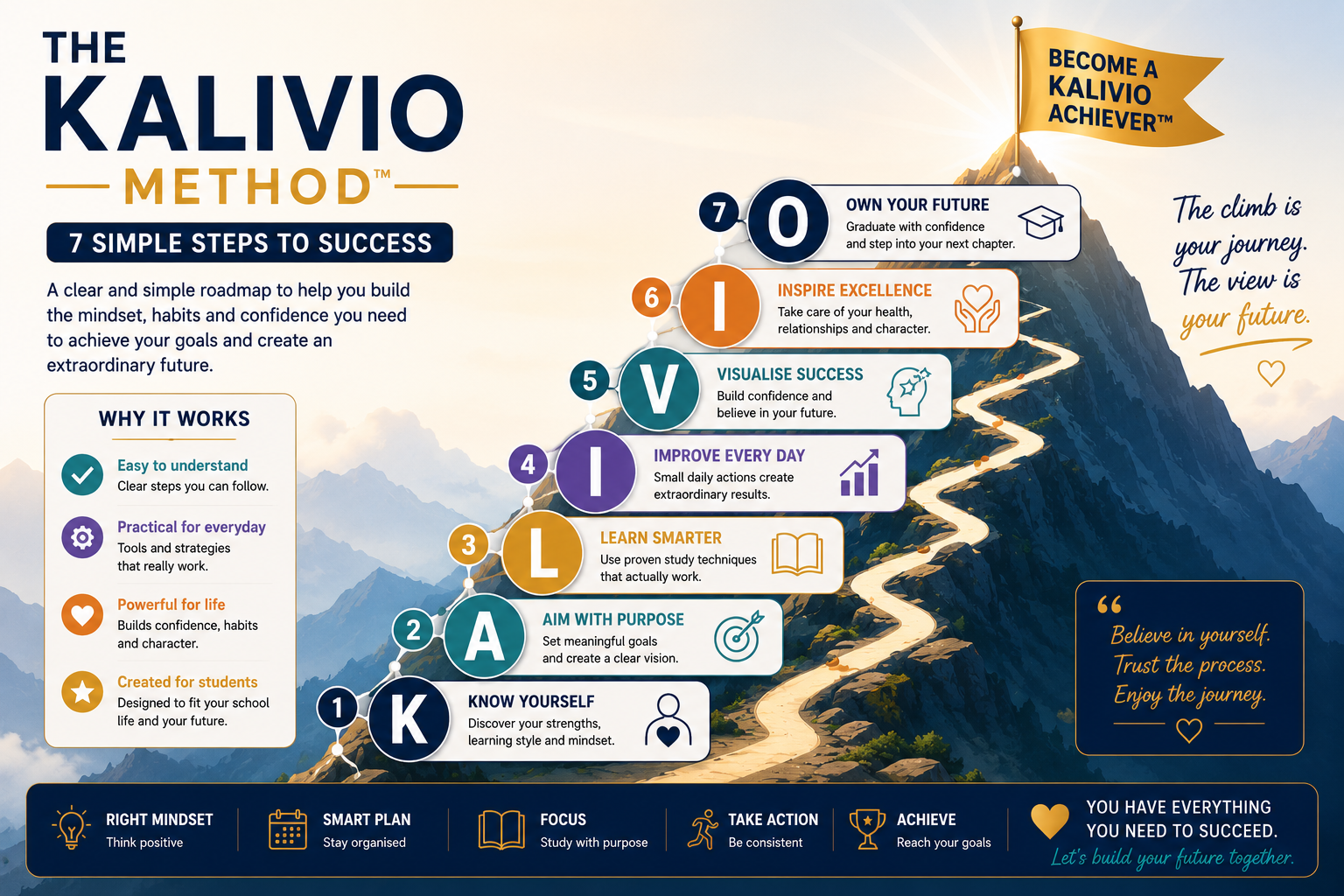 The Kalivio Success Method™ — 7 Steps to Success